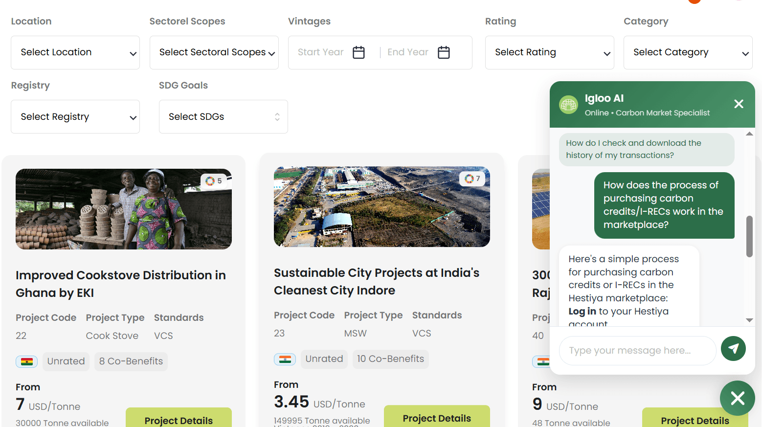 Decentralized Carbon Credit & I-REC Marketplace screenshot 7