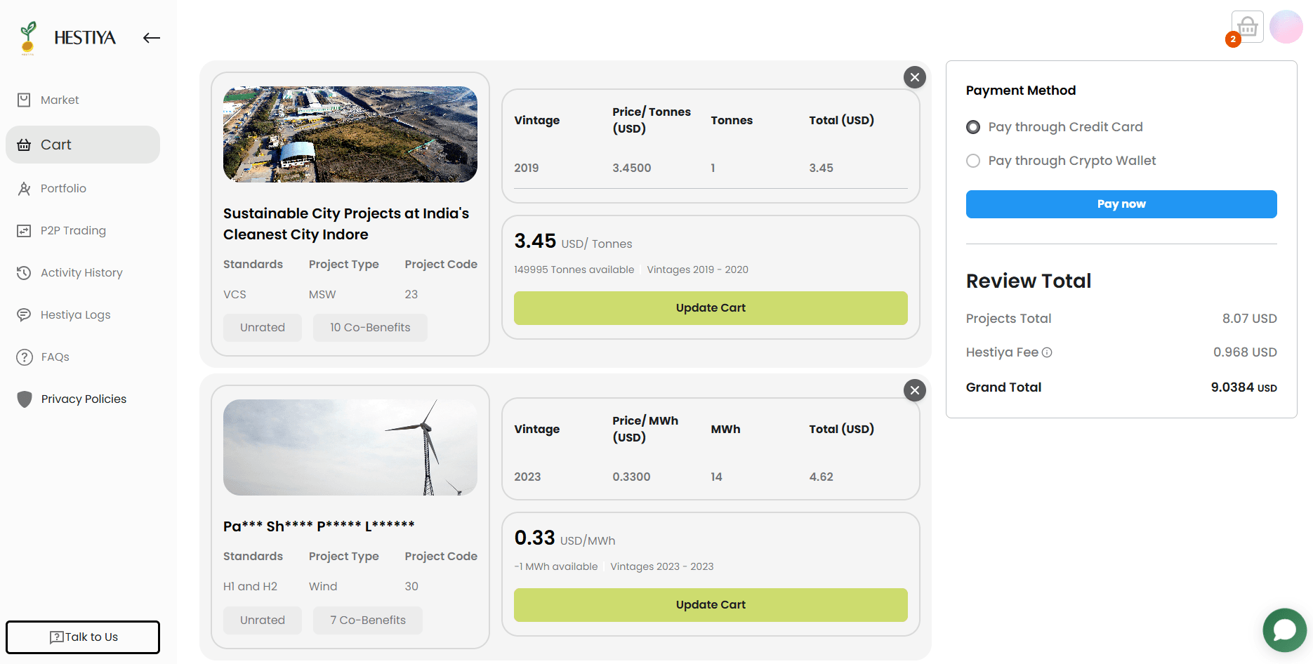 Decentralized Carbon Credit & I-REC Marketplace screenshot 6