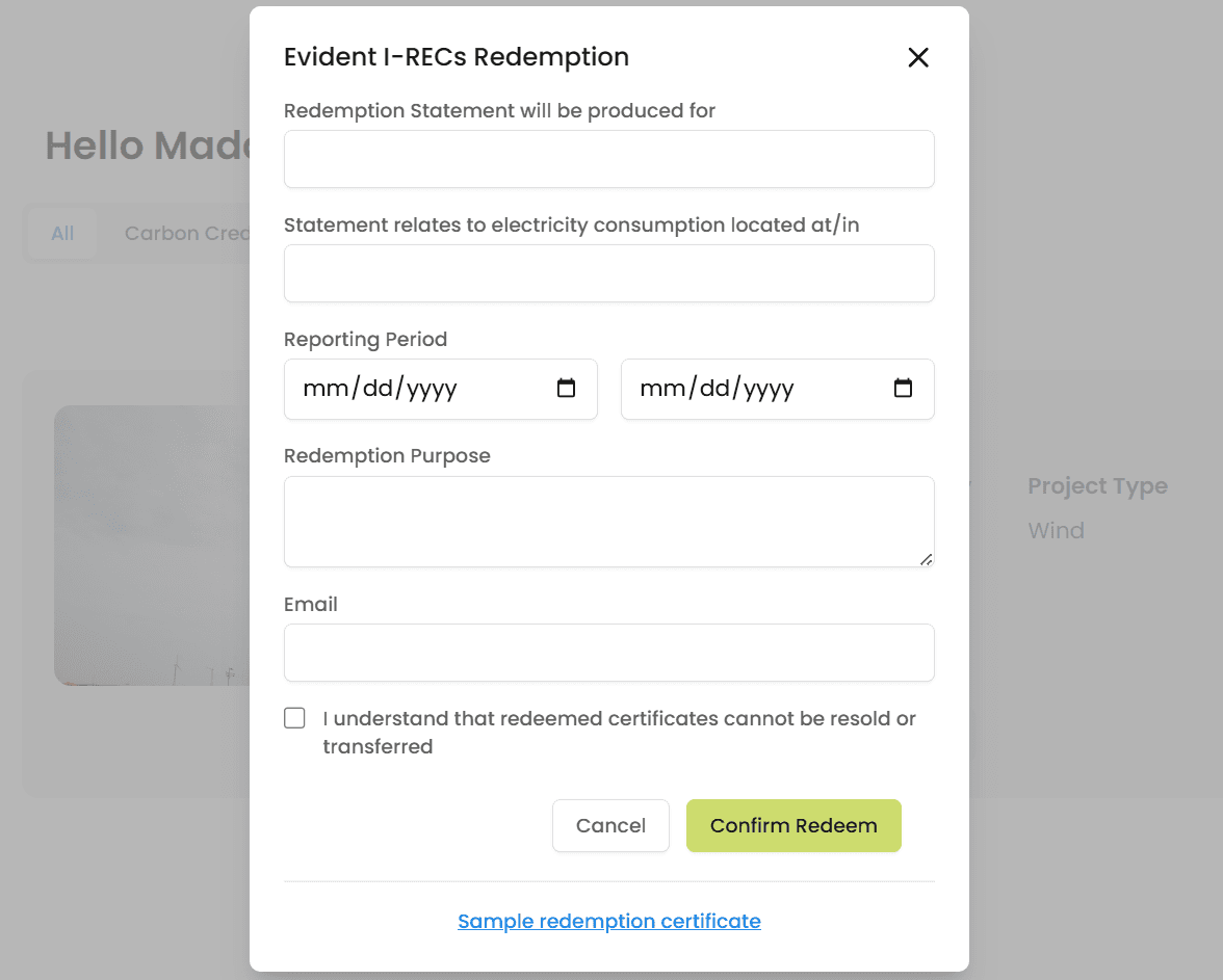 Decentralized Carbon Credit & I-REC Marketplace screenshot 4