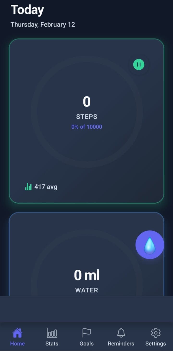 Step counter and Water intake screenshot 8