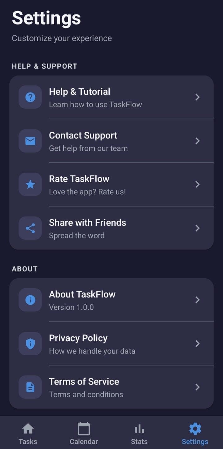 Todo list planner screenshot 1
