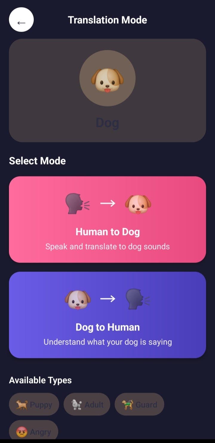 human to pet translator screenshot 1